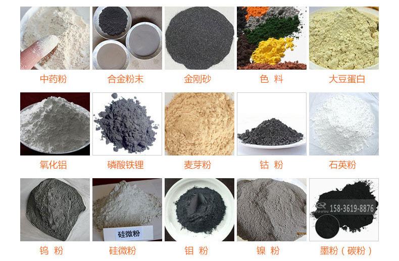 氣體保護(hù)超聲波振動篩的行業(yè)應(yīng)用：中藥粉，合金粉末，金剛砂，色料，大豆蛋白，氧化鋁，磷酸鐵鋰，麥芽粉，鈷粉，石英粉，鎢粉，硅微粉，鉬粉，墨粉。