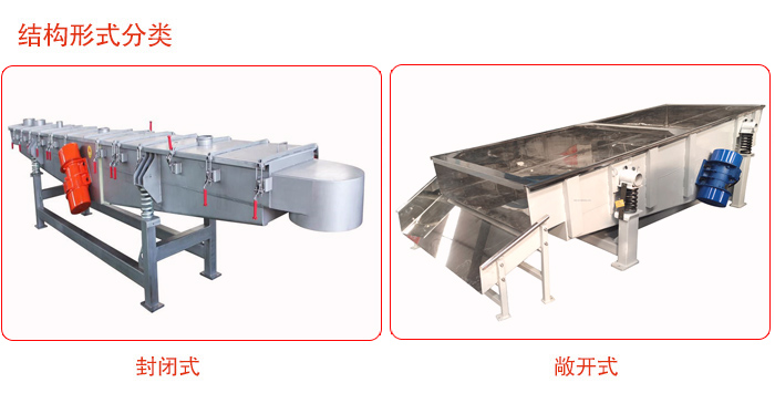 振動(dòng)輸送機(jī)分為封閉式與敞開(kāi)式兩種。