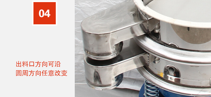 出料口方向可沿圓周方向任意改變。